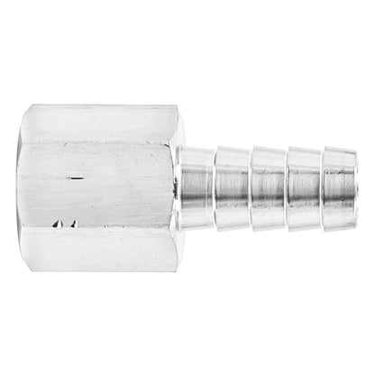 Stainless Steel Fitting - 3/8" Female NPT X 7/16" OD Barb