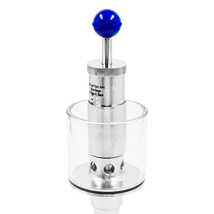 Kegland Stainless Steel Tri-Clover Vertical Spunding Valve - 1.5 TC 
 ADJ. PRV (0 - 50 PSI)