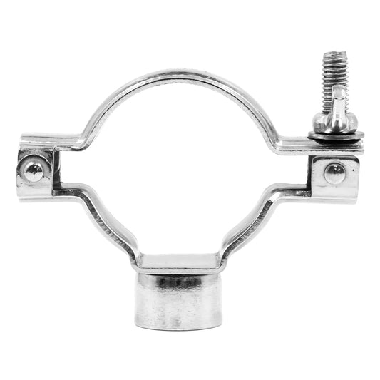 Stainless Steel Tri-Clover Pipe Bracket Hanger - 2" TC (1/2" Female NPT)