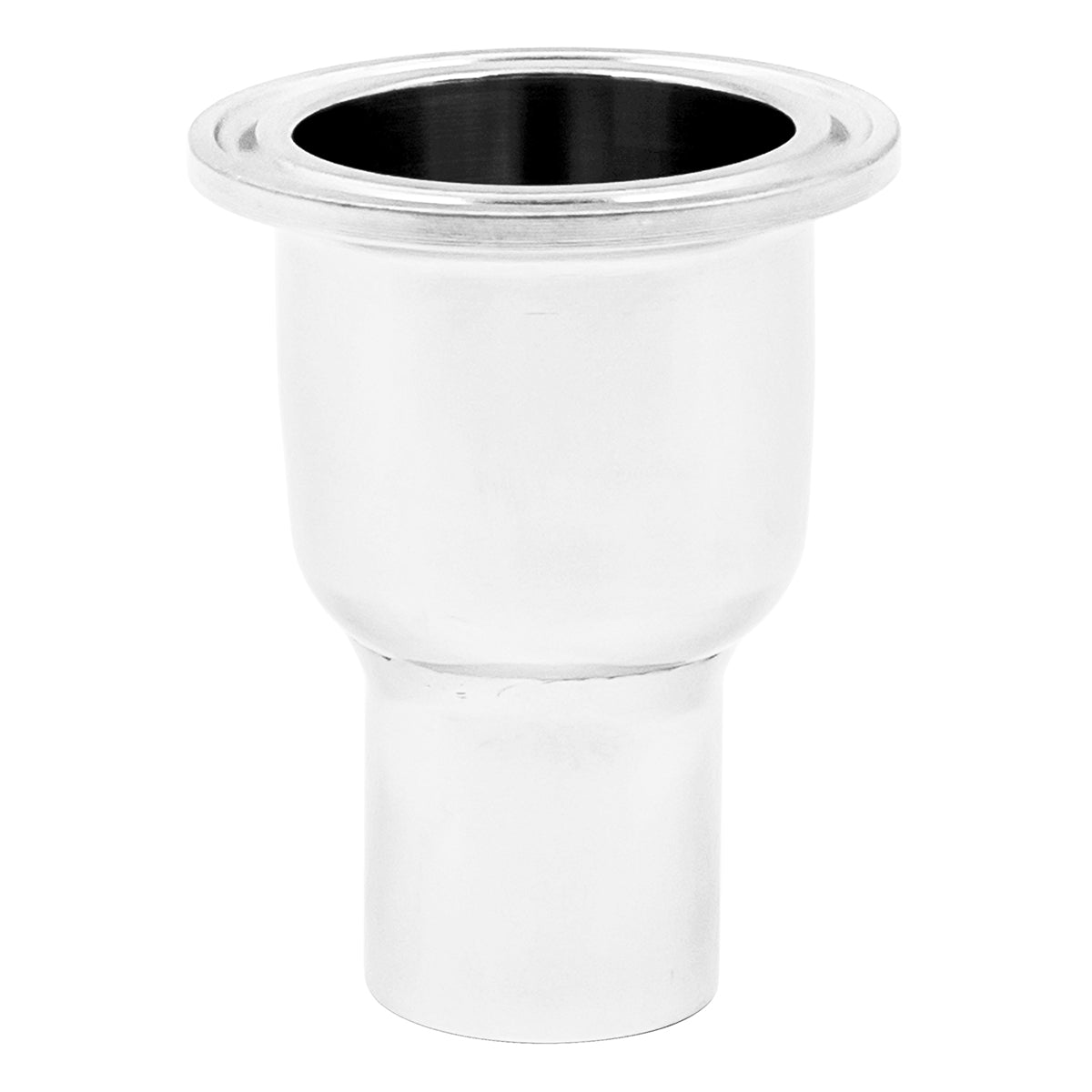 Stainless Steel Tri-Clover Concentric Bowl Reducer - 1.5" TC X 1/2" Female NPT -  Canuck Homebrew Supply, Canada