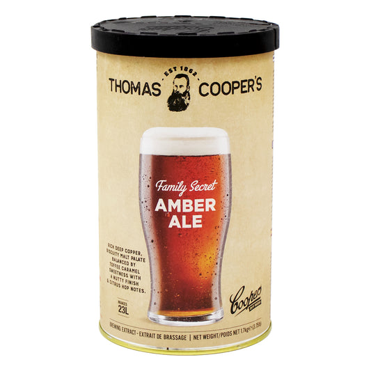 Thomas Cooper's Family Secret Amber Ale Beer Recipe Kit