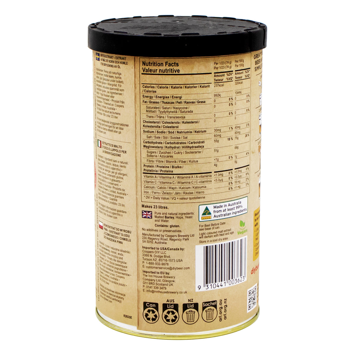 Thomas Cooper's Beer Recipe Kit - Brew A IPA -  Canuck Homebrew Supply, Canada