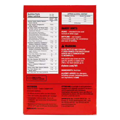 Coopers Dextrose (2.2 lb) -  Canuck Homebrew Supply, Canada