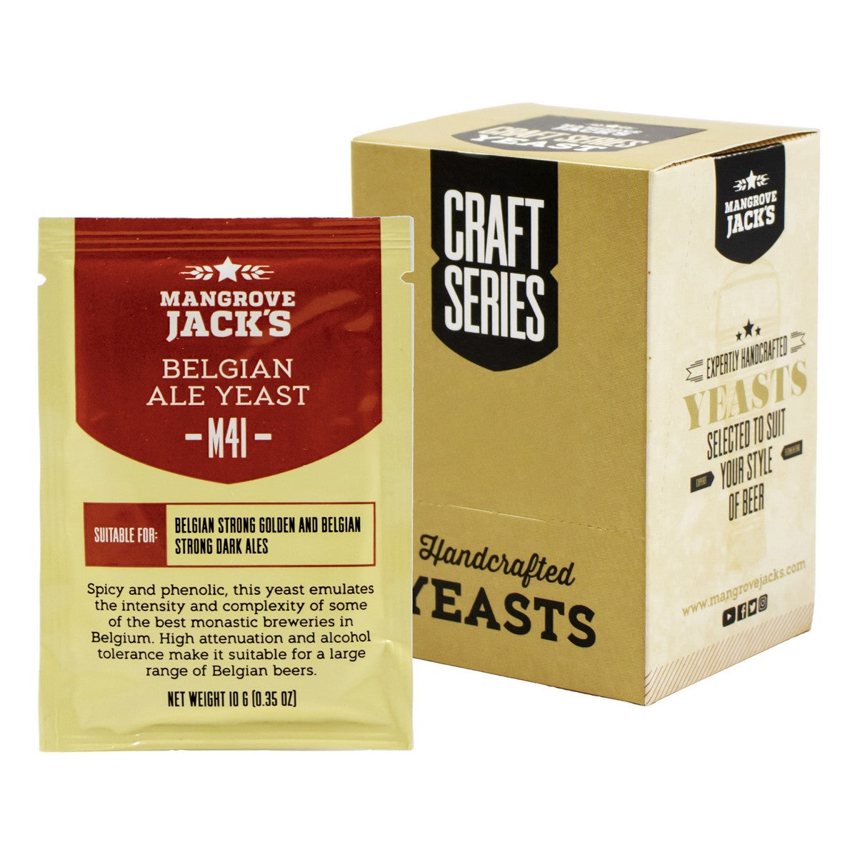 Mangrove Jack's Belgian Dry Ale Yeast [M41] (10 g) -  Canuck Homebrew Supply, Canada