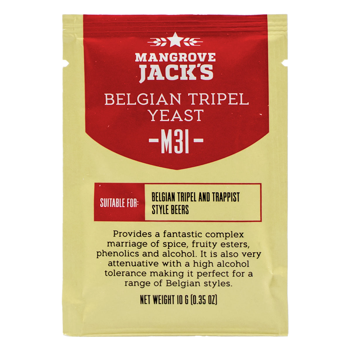 Mangrove Jack's Belgian Tripel Dry Yeast - M31 (10 g)