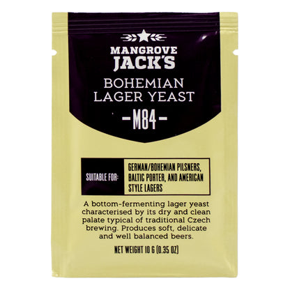 Mangrove Jack's Bohemian Lager Dry Yeast - M84 (10 g)