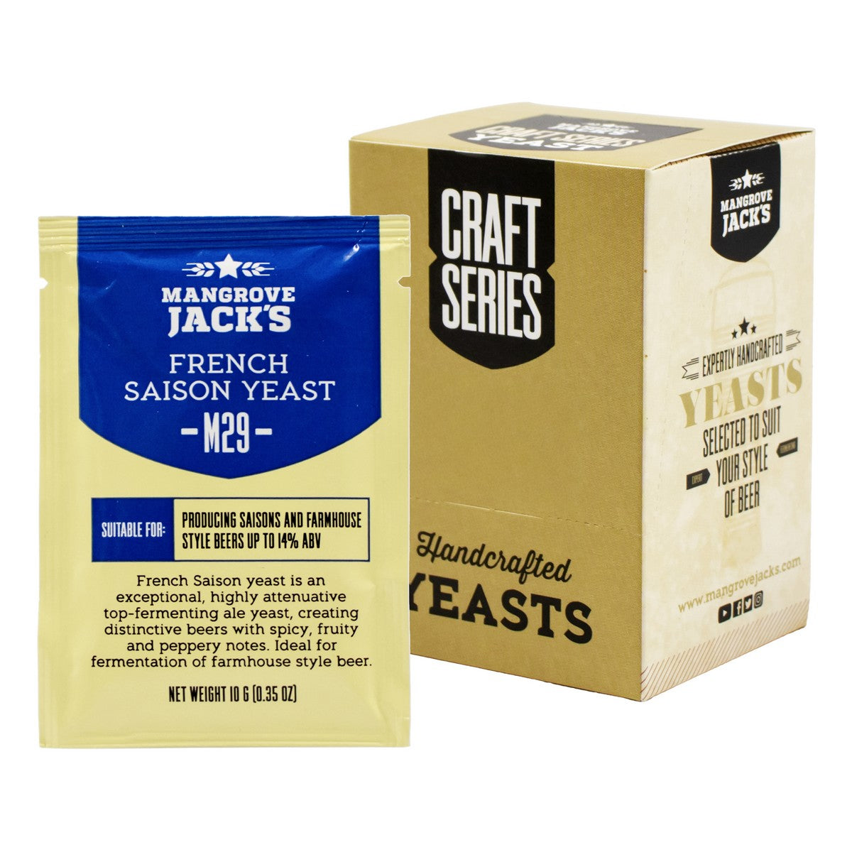 Mangrove Jack's French Saison Dry Yeast [M29] (10 g) -  Canuck Homebrew Supply, Canada