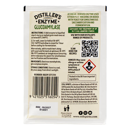 Still Spirits Distiller's Enzyme - Glucoamylase (12 g) -  Canuck Homebrew Supply, Canada