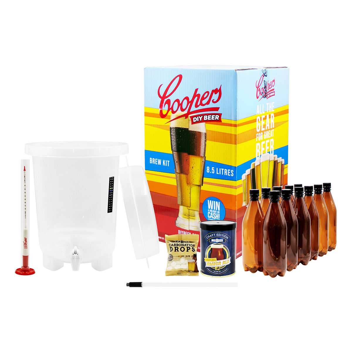 Coopers DIY Homebrew Starter Kit - 2 Gallon – Canuck Homebrew Supply ...