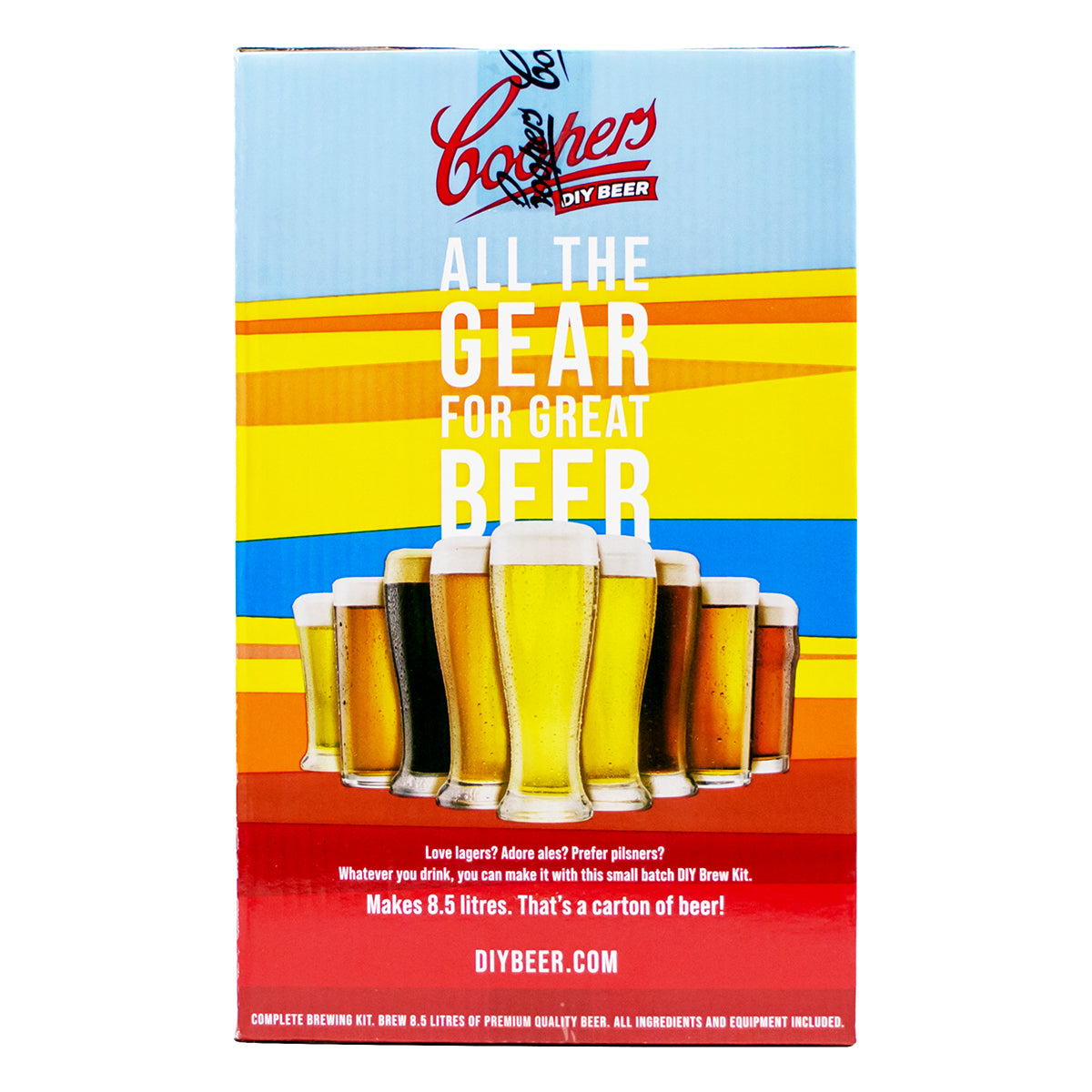 Coopers DIY Homebrew Starter Kit With Bonus Recipe Kit - 2 Gallon