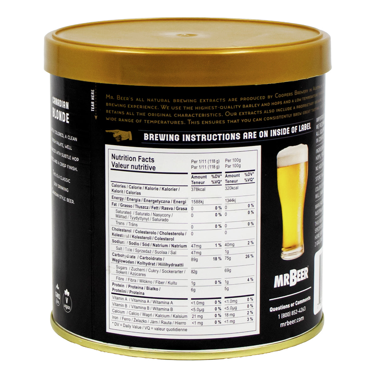 Mr Beer Recipe Kit - Canadian Blonde