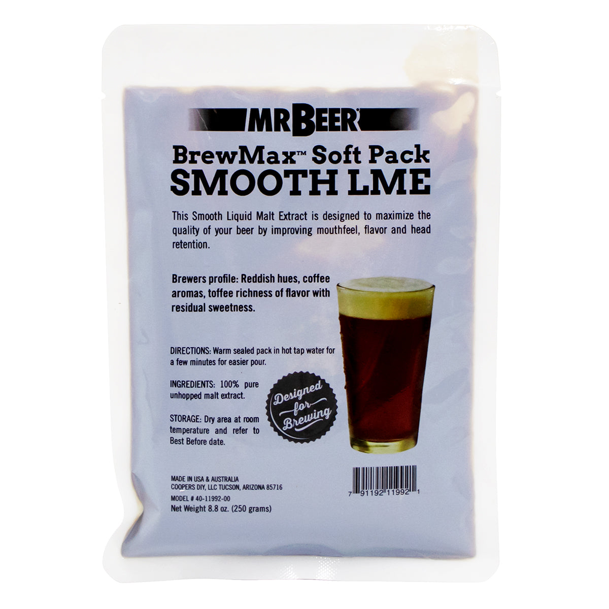 Mr Beer BrewMax LME Softpack - Smooth Amber (8.8 oz)