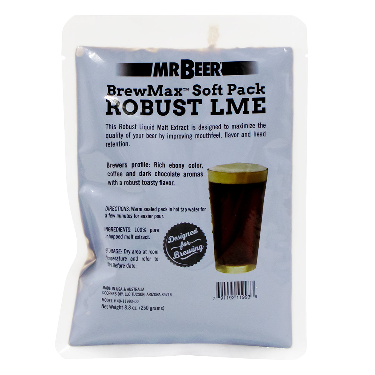 Mr Beer BrewMax LME Softpack - Robust Dark (8.8 oz)