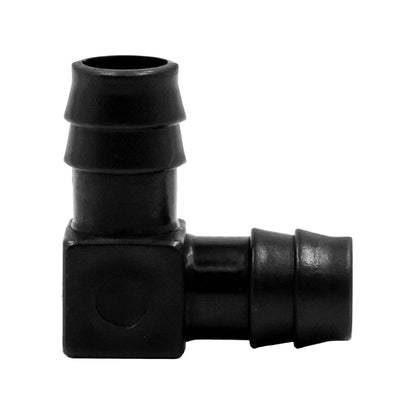 Polypropylene Barbed Hose Splicer 90° Elbow - 1/2" (13mm)