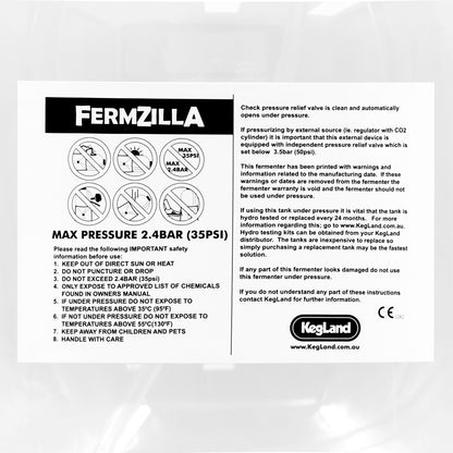Kegland FermZilla Easy Grip All Rounder Fermenter - 15.9 Gallon (60L) (2026 Version)