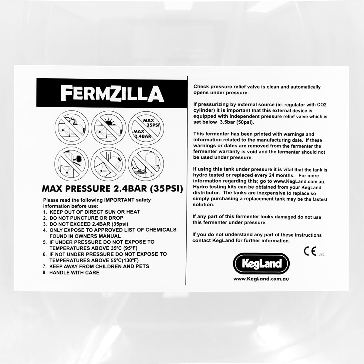 Kegland Easy Grip FermZilla Tri-Clover Conical Fermenter - 7.1 Gallon (27L) |(2026 Version)