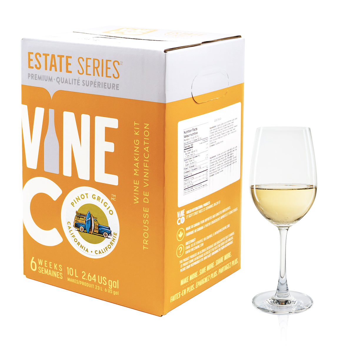 Estate Series Pinot Grigio (California) Wine Kit
