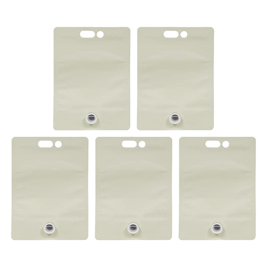 Blank Eggshell Stand Up Bladders - 5 L (5 Pack)