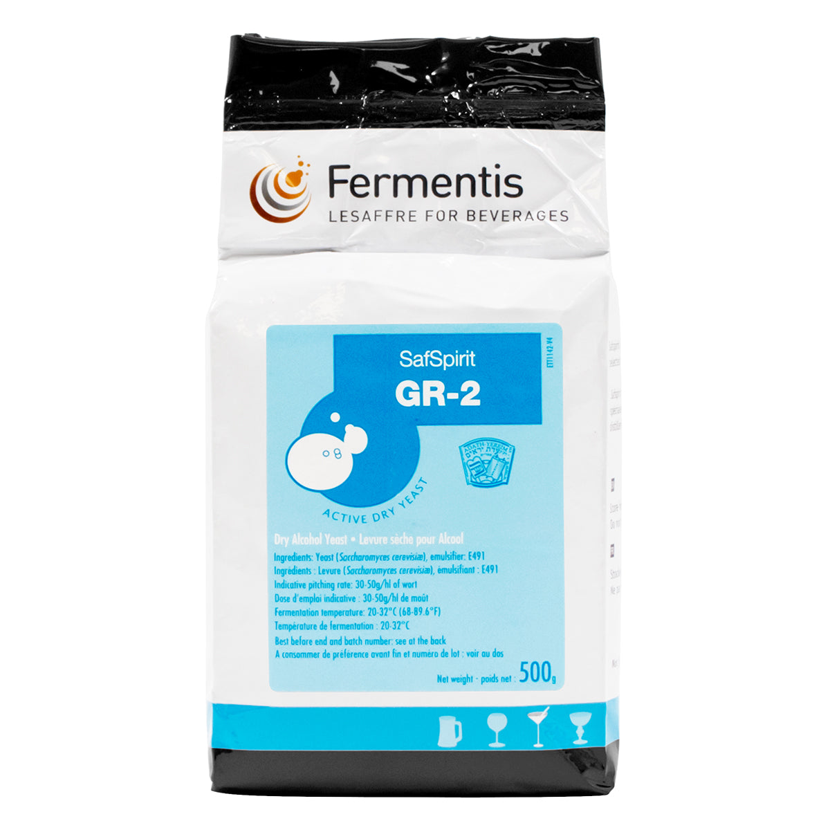 Fermentis SafSpirit Dry Spirit Yeast Brick - GR-2 (500 g)