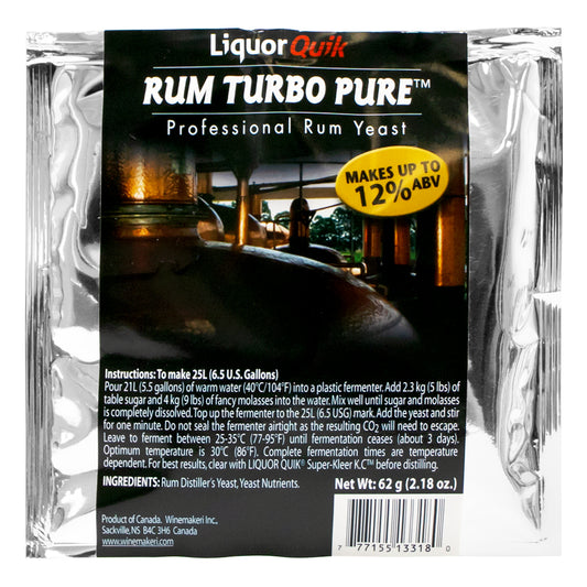Liquor Quik Rum Turbo Pure Yeast (62 g)