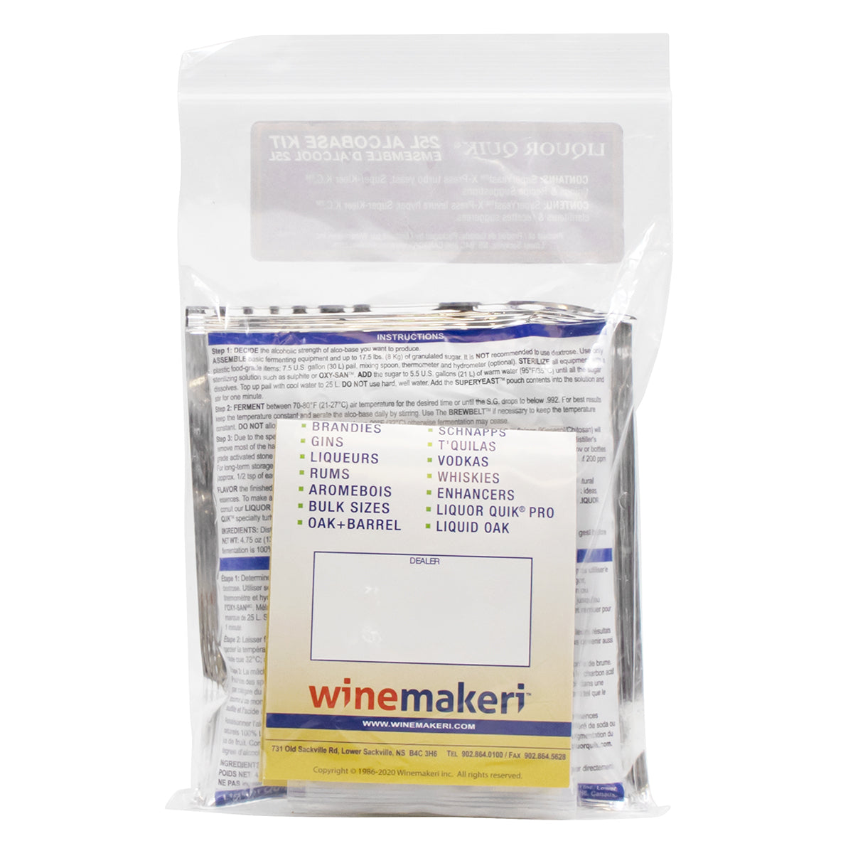 Liquor Quik AlcoBase Kit - 25 L