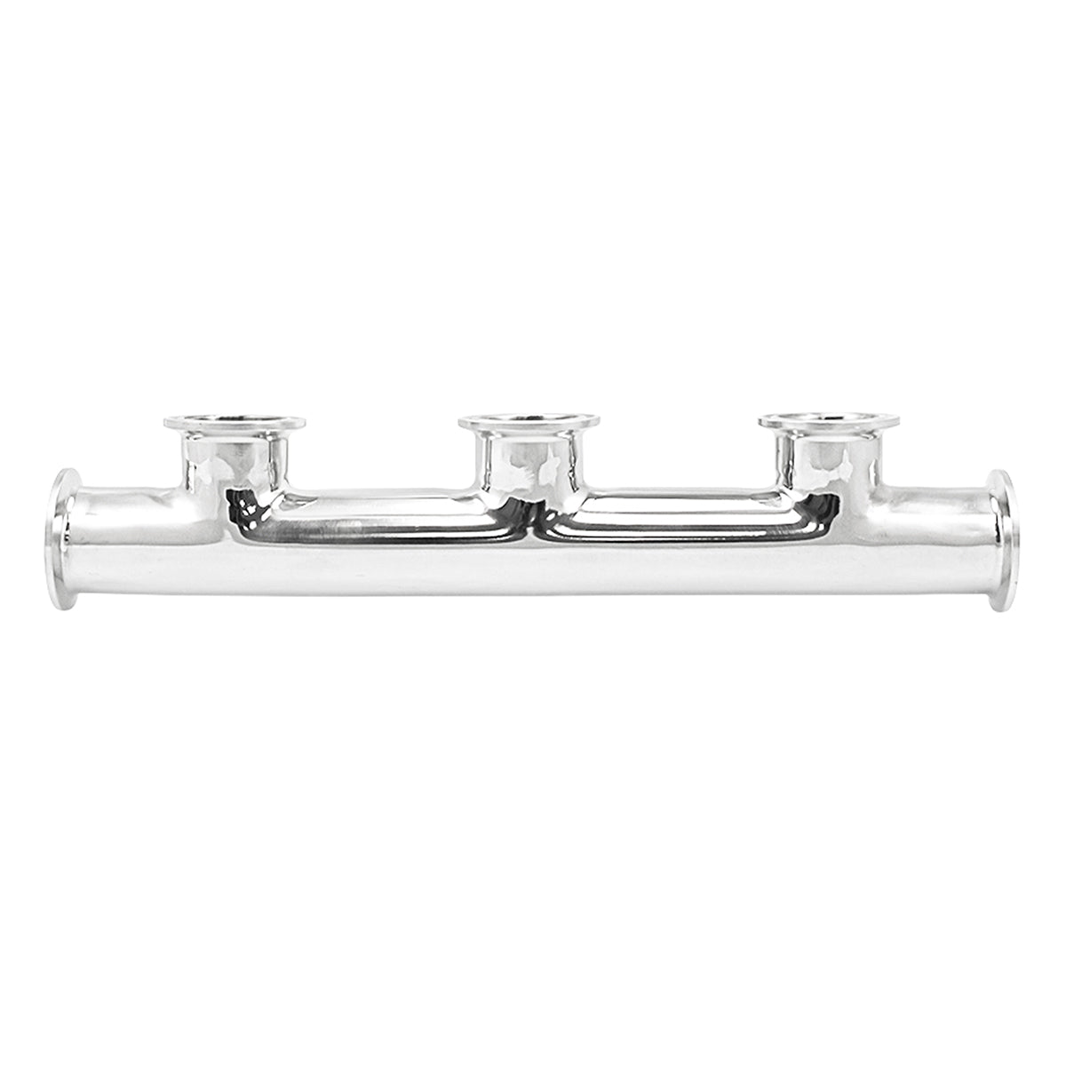 Stainless Steel 1.5" Tri-Clover Manifold - 3 Ports