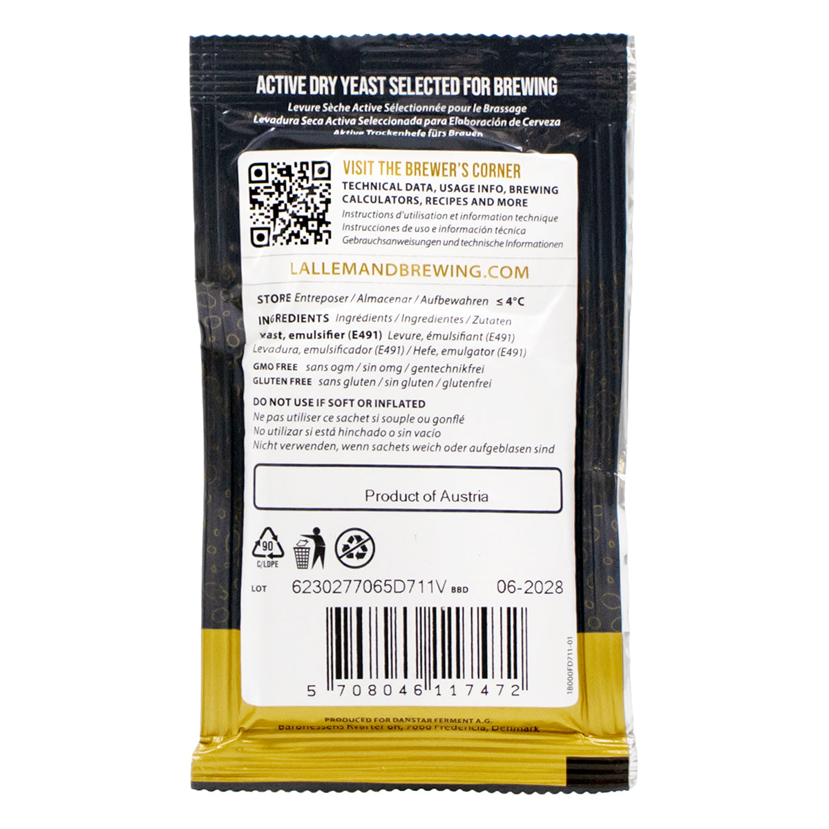 LalBrew House High Performance Dry Ale Yeast - Premium Series (11 g)