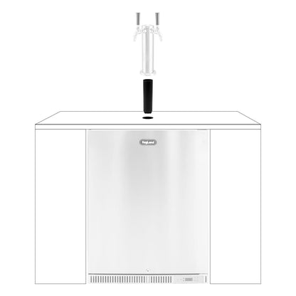 Under Mount Kegerator Inner Tower Adapter