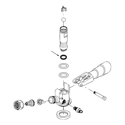 Sanke "D" Style Keg Coupler Probe EPDM Seal