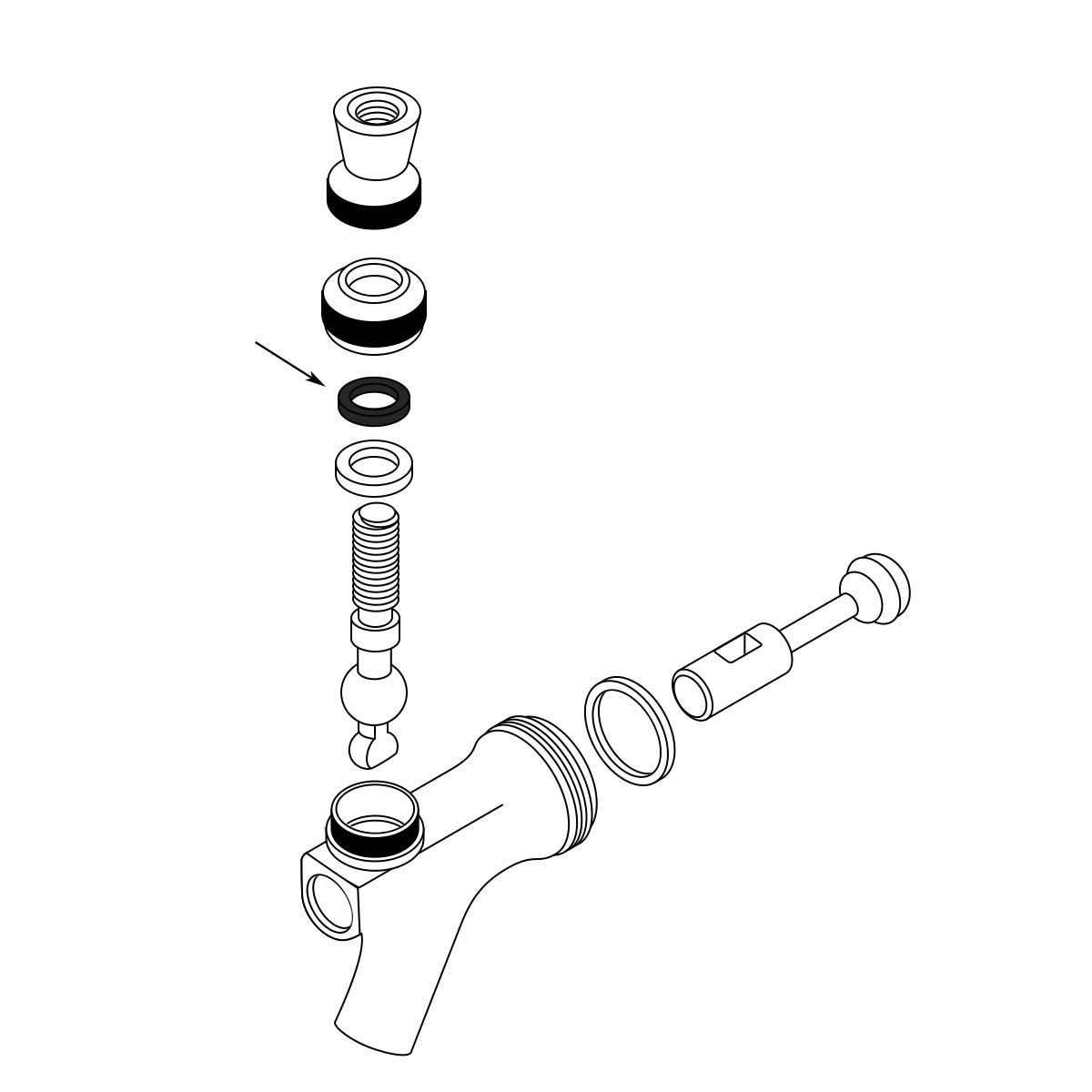 Beer Faucet Friction EPDM Washer