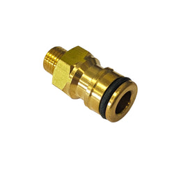 AlcoEngine Style Brass Fitting - 1/8" Male NPS X 1/2" Male QD