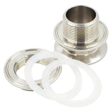 Stainless Steel 2" Tri-Clover Weldless Bulkhead Fitting