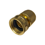 AlcoEngine Style Brass Fitting - 3/4" Female Garden Hose X 1/2" Female QD