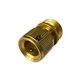 AlcoEngine Style Brass Fitting - 3/4" Male Garden Hose X 1/2" Female QD