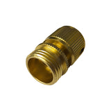 AlcoEngine Style Brass Fitting - 3/4" Male Garden Hose X 1/2" Female QD