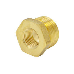 Brass Reducer Bushing - 1" Male NPT X 1/2" Female NPT