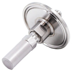 Stainless Steel Tri-Clover Inline Carbonation Oxygen Stone - 1.5" TC X 1/4" MFL (2.0 Micron)