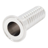 Stainless Steel Tri-Clover Fitting - 2" TC X 1 1/2" OD Barb