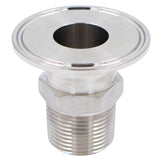 Stainless Steel Tri-Clover Fitting - 2" TC X 1" Male NPT