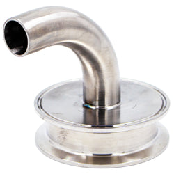 Stainless Steel Tri-Clover Rotating Whirlpool Tube - 3" TC