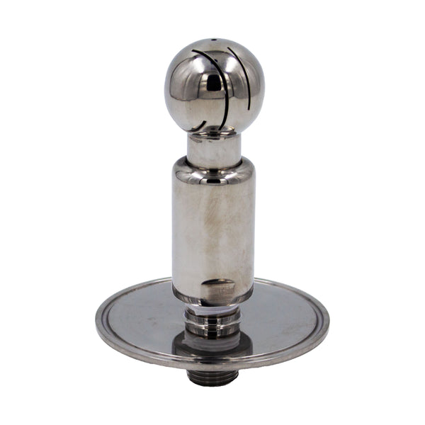 Stainless Steel Tri-Clover Spray Ball (Rotating CIP) - 3" TC