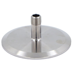 Stainless Steel Tri-Clover Fitting - 3" TC X 1/4" Male NPT