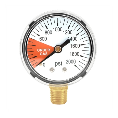 High Pressure Gauge (0-2000 PSI | Right)
