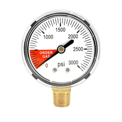 High Pressure Gauge  0-3000 PSI | Right