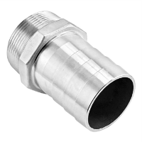Stainless Steel Fitting - 2 1/2" Male NPT X 2 1/2" OD Barb