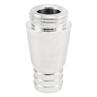 Nukatap Stainless Steel Growler Spout - 1/2" OD Barb