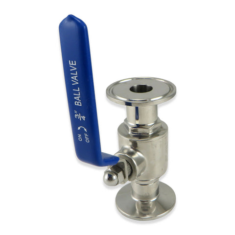 Stainless Steel Compact 2 Piece Ball Valve - 1.5” TC - Canadian Homebrewing Supplier - Free Shipping - Canuck Homebrew Supply