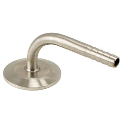 Tri-Clover Stainless Steel 3/8" Hose Barb - 90° TC 1.5 Fitting - Canadian Homebrewing Supplier - Free Shipping - Canuck Homebrew Supply