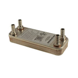 10 Plate Wort Chiller - B3-12A-10ST - 1/2" Barb X 7.5" - Canadian Homebrewing Supplier - Free Shipping - Canuck Homebrew Supply
