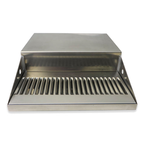 Stainless Steel Jockey Box Drip Tray with Drain - 12" x 6" x 3/4" - Canadian Homebrewing Supplier - Free Shipping - Canuck Homebrew Supply